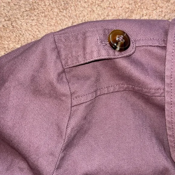 Christopher & Banks Dusty Purple Plum Heavy Cotton Barn Coat XL - Picture 4 of 11